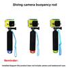Underwater Camera Buoyancy Rod Detachable Anti Slip Handheld Rod Gopro For