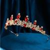 Water Drop Shape Queen Princess Crown Zinc Zinc Alloy Diadem Headwear Fashion Bridal Crown  Birthday