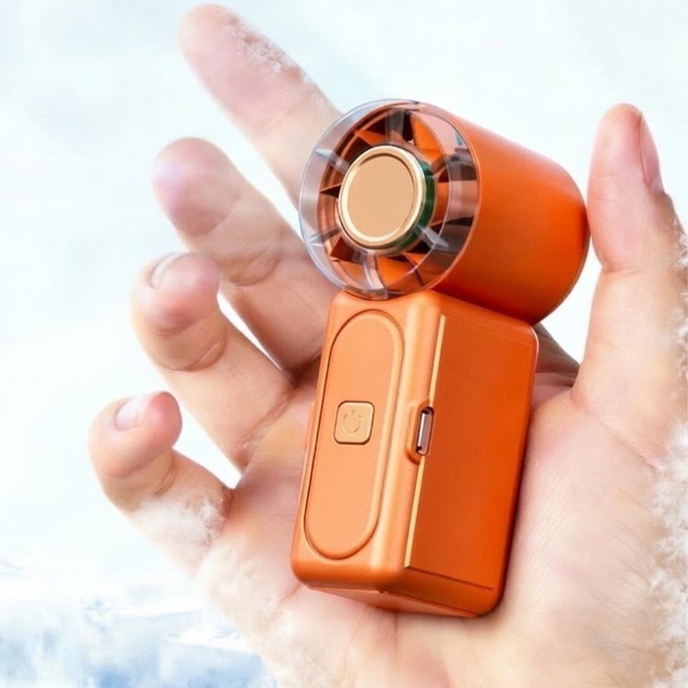 USB Rechargeable Small Electric Fan Ultra-Quiet Portable Turbo Fan  Outdoor Travel