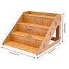 Bamboos 4 Layer Dessert Rack With Spacious Shelves For Home Bakery Party Decoration Cake Presentation Stand