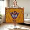 Phoenix Suns Print Flanelldecke Hohe Qualität Warm Bequem Decke für Alle Jahreszeiten Perfekt für Geschenke Heimdekoration