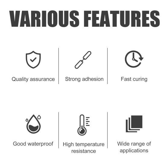 Wood Glue High-Strength Welding Oil Glue Quick-Drying Waterproof Shockproof Glass Faux Leather Repair Glue