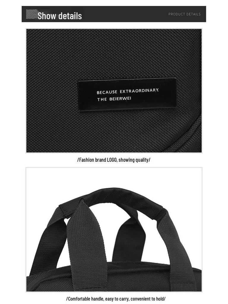 Men's Large Capacity Oxford Cloth Crossbody Bag - 2025 Spring Business & Casual Style