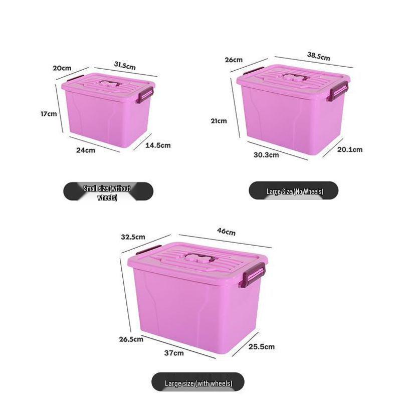 Extra-Large Transparent Plastic Storage Box for Car, Home, or Dorm - Multi-functional Toy Organizer