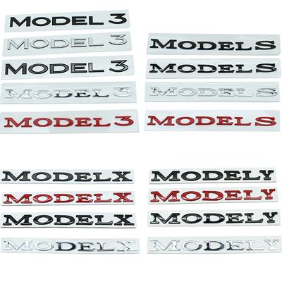 3D ABS Tesla Model 3 X S Y DUAL MOTOR Spacex Logo Car Letter Rear Tailgate Trunk Decals Emblem Badge Sticker Decal