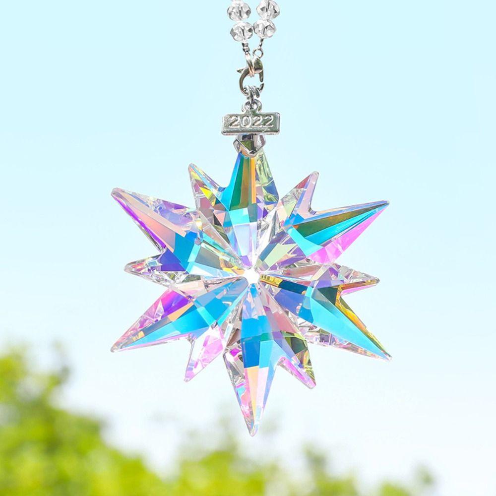 

Rearview Mirror Hanging Ornaments Crystal Snowflake Pendant Auto Interior Accessories Car Pendant разноцветный