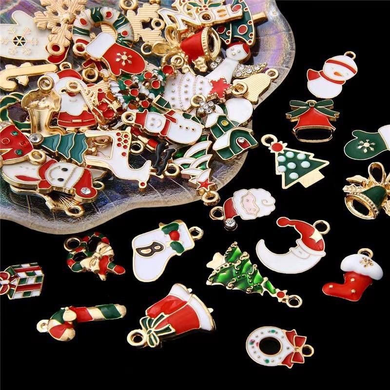 Diy Christmas Oil Drop Alloy Accessories Handmade Pendant Pendant Material Bag Jewelry Accessories