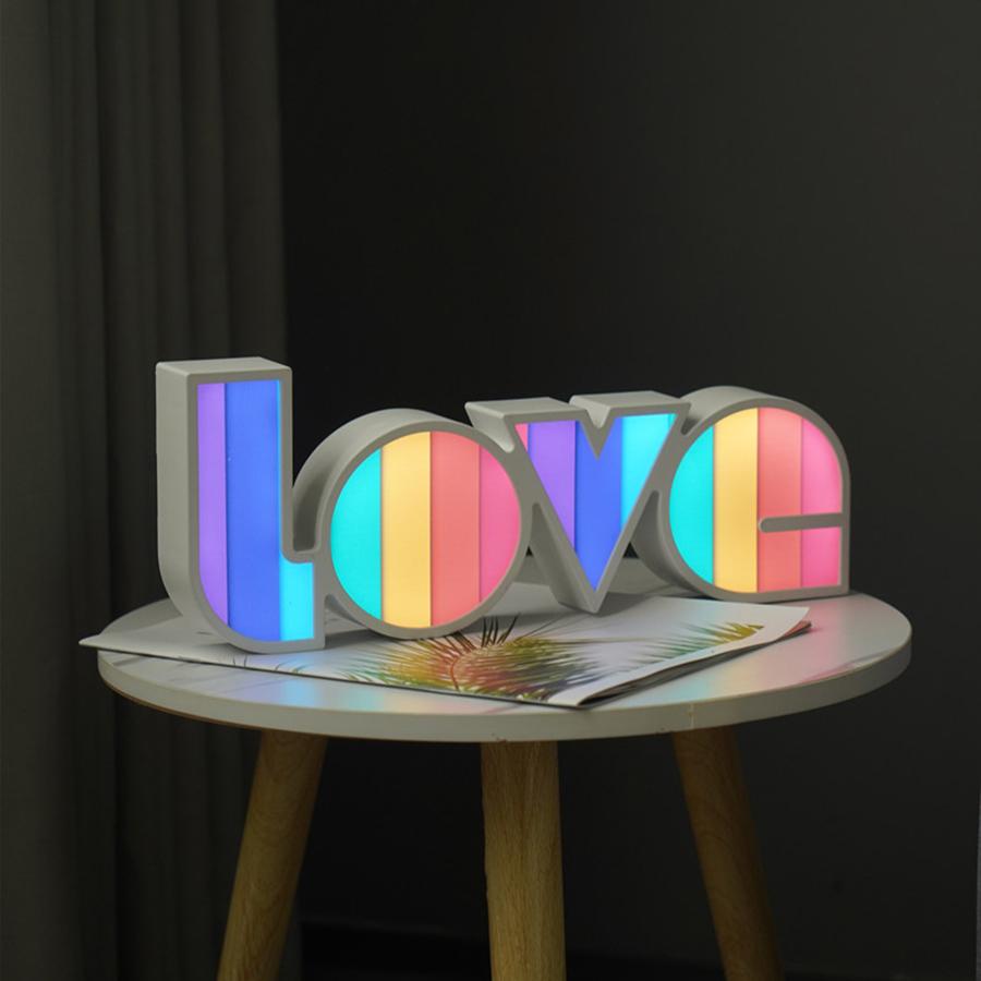 LED Decorative Lights String Valentine's Day Proposal Confession Love Lightbox English Letter Shaped Light