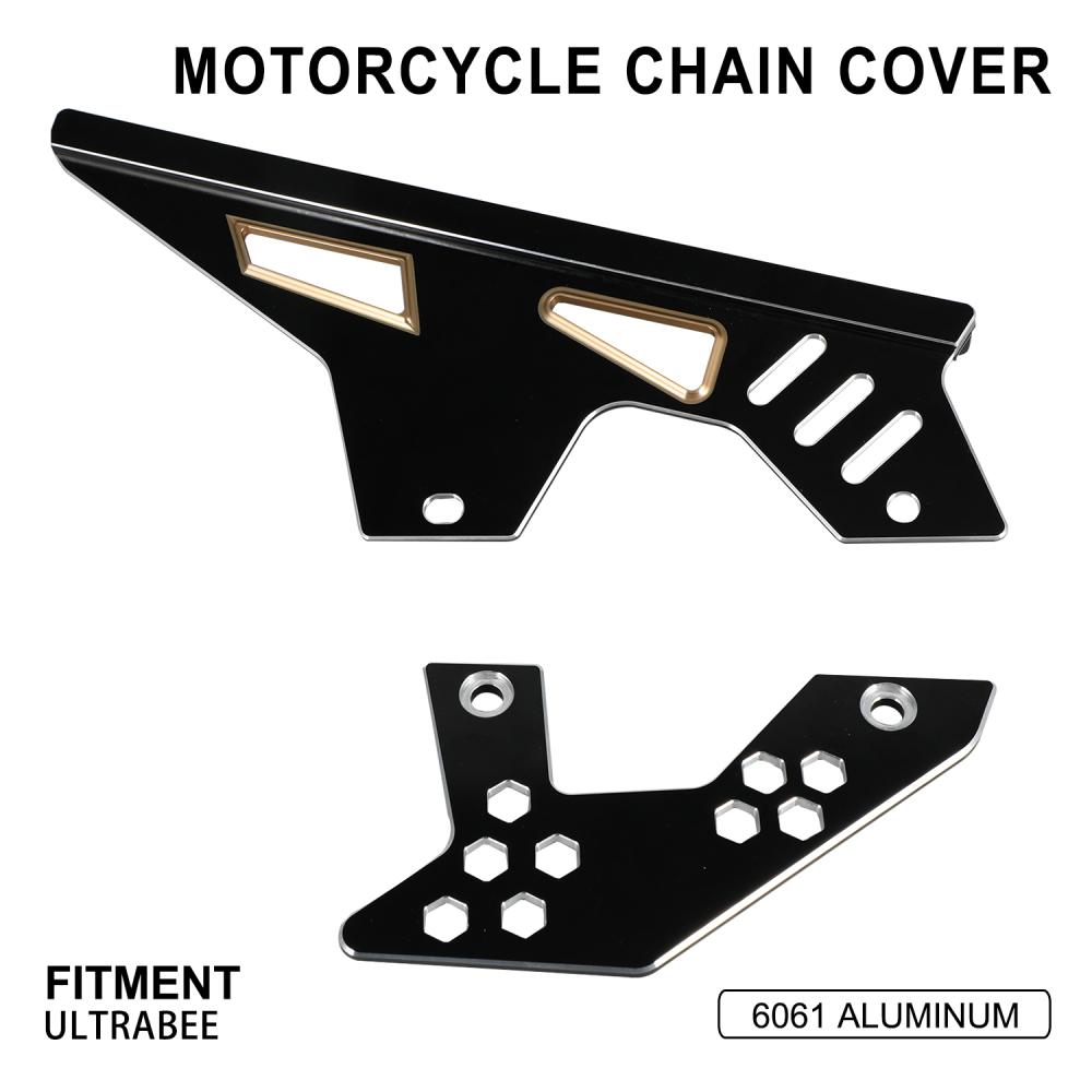 For SURRON Ultra Bee Motorcycle Sprocket Chain Cover Guard Upper Lower Electric Off-Road Accessories Aluminum Protective Devices