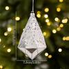 Red Gold Silver Christmas Baubles Plastic Material Hanging Ornaments New Christmas Balls  Xmas Tree