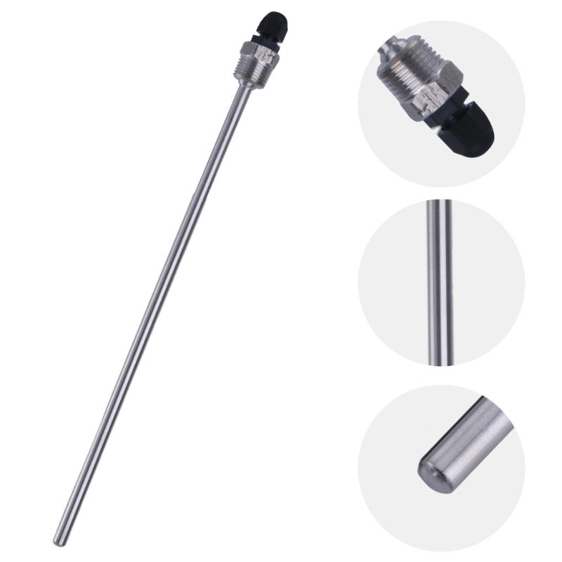 1/2Inch Stainless Steels Immersions Sleeve for Temperature Sensor (8x300mm), Divings Protections Tubes