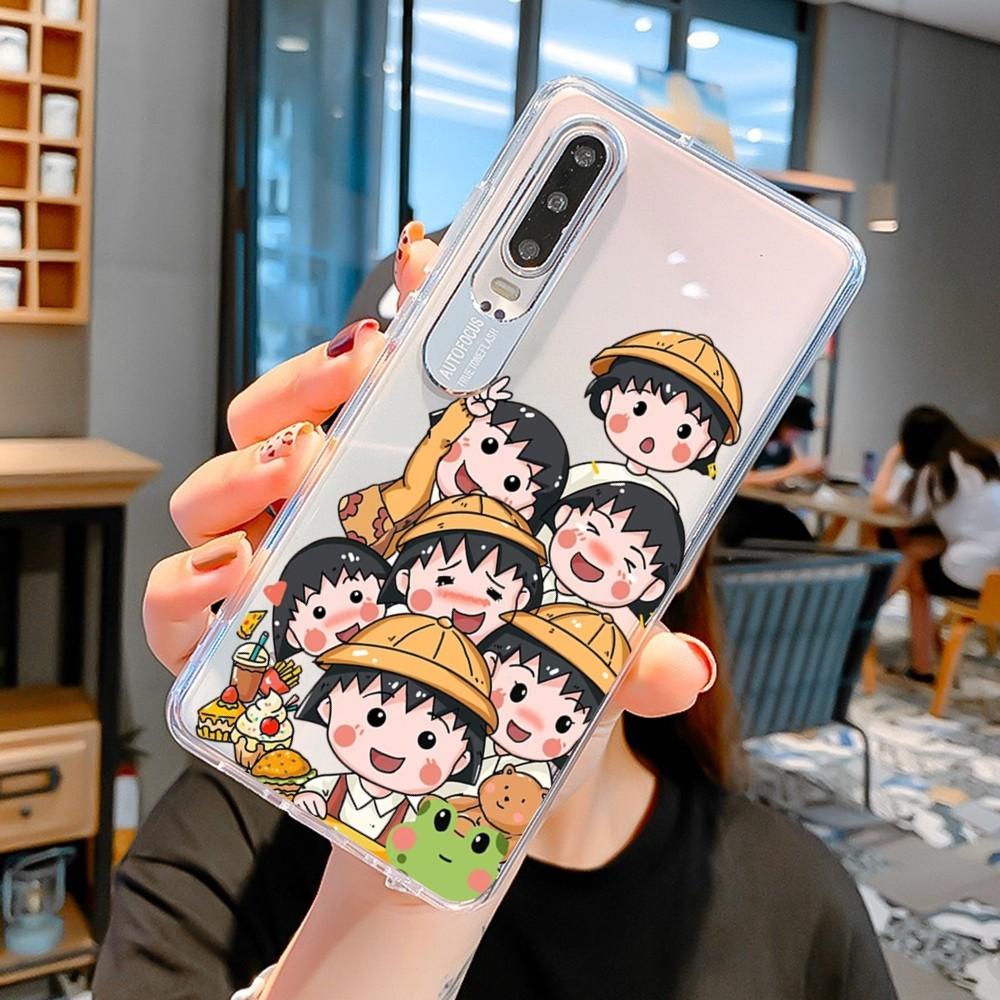 Cartoon Chibimaruko Chan Phone Case for Samsung S10 20 22 23 A10 40 for Xiaomi10 Note10 for Huawei P50 20 Honor60 70