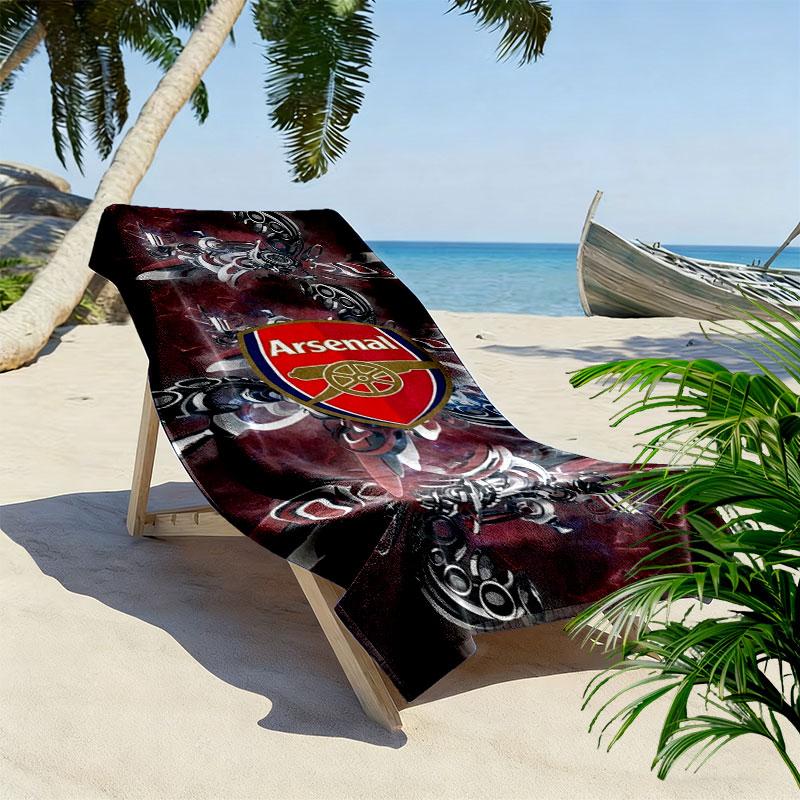 Arsenal F Print Beach Towel, Large Soft Quick Dry Towel for Beach Camping Swimming