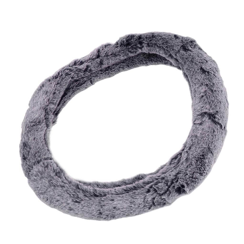 15 Inch Steering Wheel Cover Imitation Wool Plush Auto Steering Wheel or Interior Accessory for Men Women