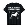 Dackel Inhaber Dachshund Qualitt Gerunisex Engineering T Shirt Black Vintage Versatile Homme Comfortable Slightly