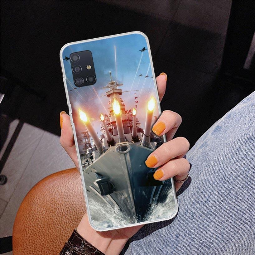 Military Aircraft Warship Fighter Phone Case For Samsung Galaxy A52 A32 A22 A12 A51 A31 A50S A30S A20S A10S Note 20 Ultra 10 Plu