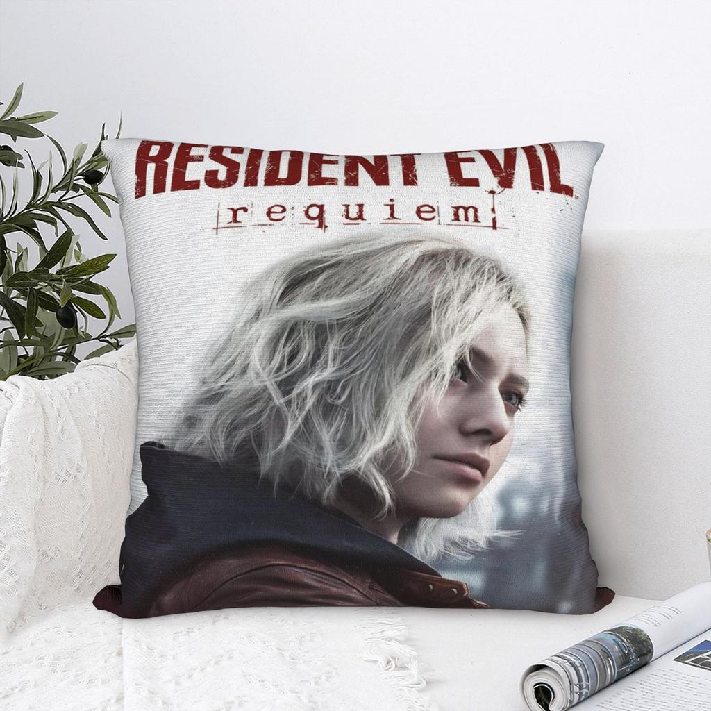 Decorative Pillow Cover Residents Evils 9 Merchandise Home Games Pillow Case Cover Zipper Multiple Sizes