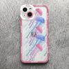 Funny Cartoon Jellyfish Phone Case For iPhone 17 16 15 14 13 12 11 Pro Max Mini Plus 7 8 Air Shockproof Transparent Soft Cover