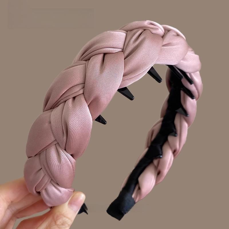 

High Crown Wide Wave Crimped Hair Headband for Women 2025 – Fluffy Face Washing Accessory розовый