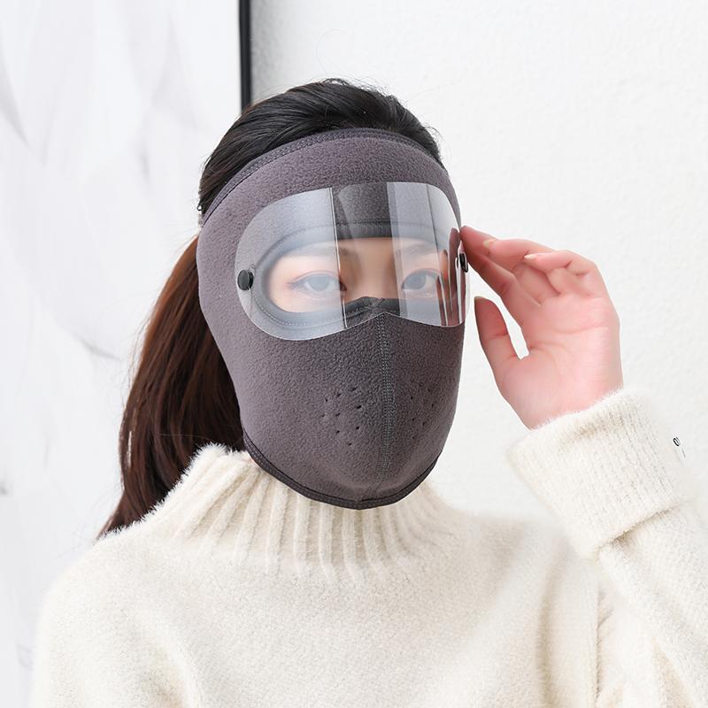 Ski Mask Ear protection Windproof Winter Hat Man Woman Adult 2021 Warming Eye Mask