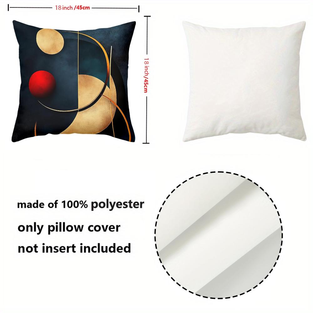 Mid Century Modern Geometric Abstract Throw Pillow Covers Pattern Cushion Cover Suitable For Sofa Bedroom Car Pillow Cover