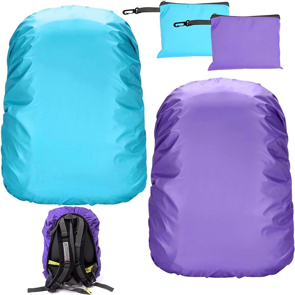 

2Pcs Waterproof Backpack Rain Cover For Hiking, Camping, Traveling