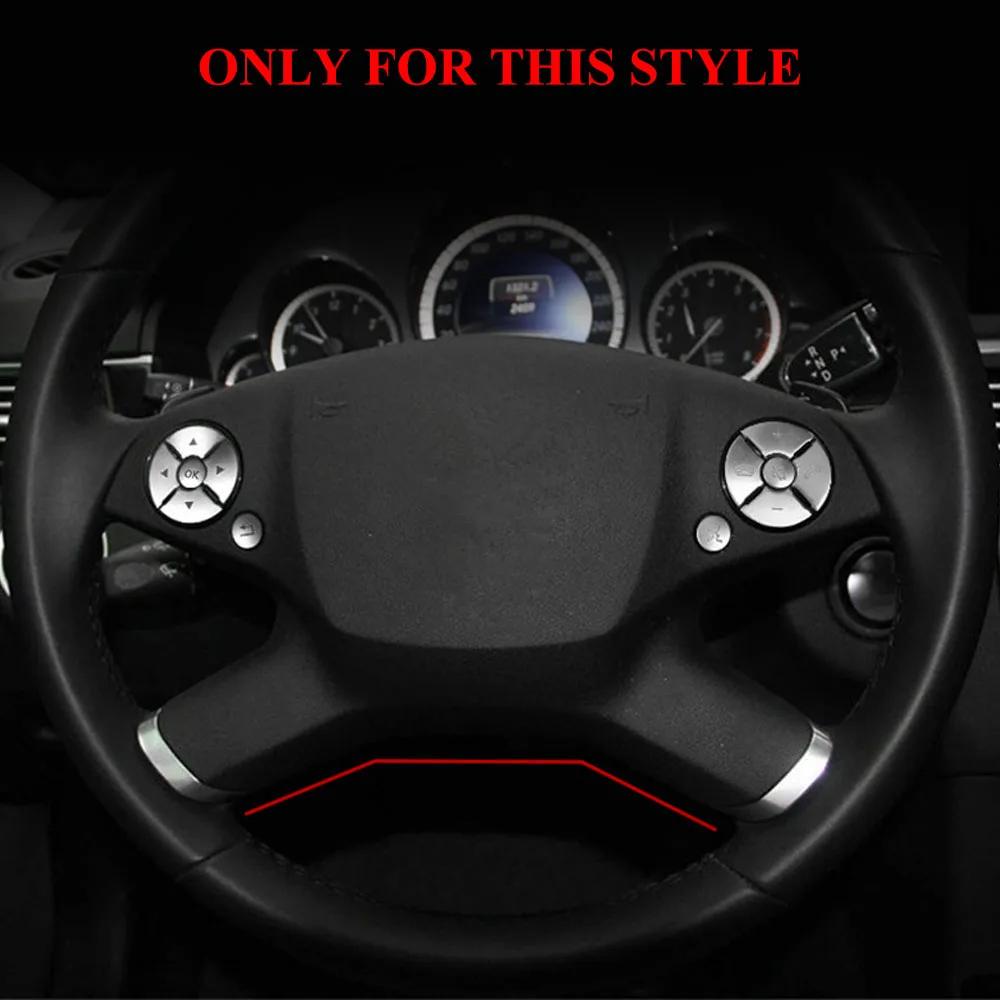 For Mercedes Benz W201 E Class 2009 2010 2011 2012 2013 Steering Wheel Panel Sticker Cover Trim Styling Interior Accessories
