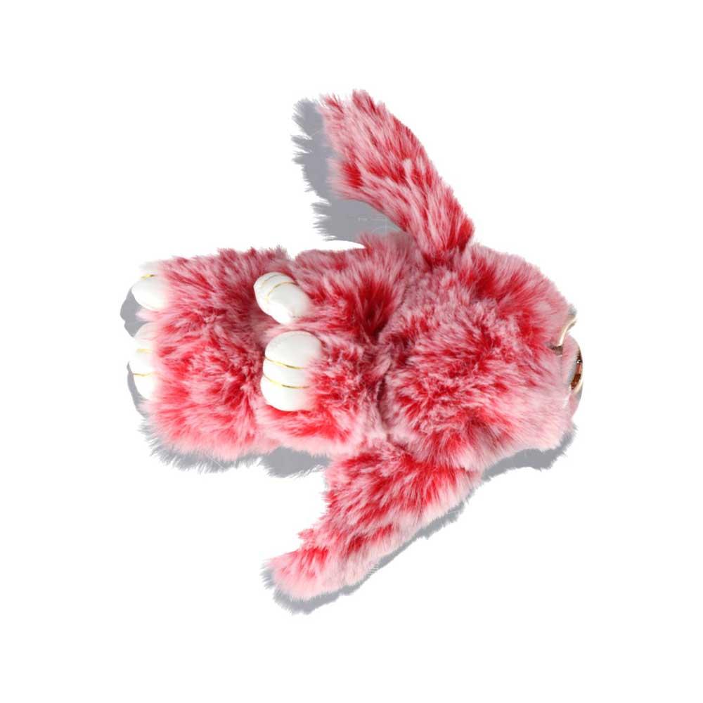 Jewelry Ornament Fluffy Toy Doll Plush Bunny Keyring Plush Bunny Keychain Rabbit Fur Keychain