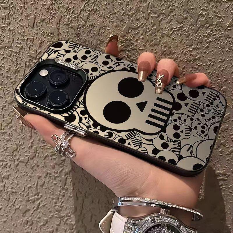 Cross New Skull iPhone Case for iPhone 16 Pro/15/14/13/12/11/Xs Max/Plus
