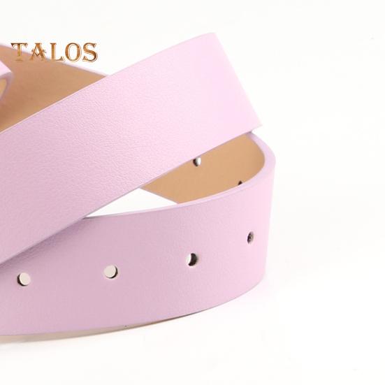 Rhinestones Butterflies Decor Belt Adjustable Length Multi Holes Design Women Waistband Solid Color Belt Costume Accessories