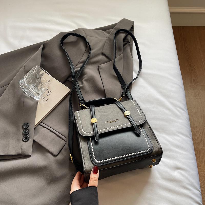 

Модный женский рюкзак контрастного цвета, новый универсальный студенческий дорожный маленький школьный рюкзак