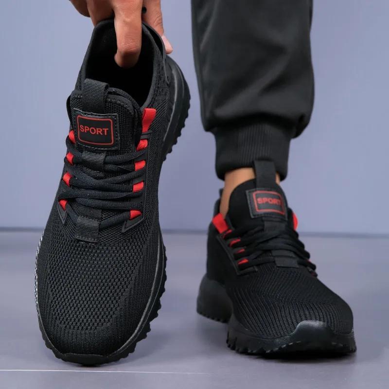 Fashion Men's Sneakers Male Tennis Shoes Breathable Mesh Men Casual Shoe Outdoor Non-Slip Sports Walking Lightweight Zapatos Para Hombre