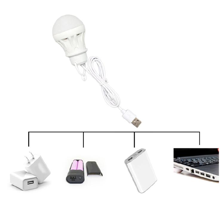 Student LED Lantern Portable Lamp Mini Bulb 5V USB Power Book LED Reading Light