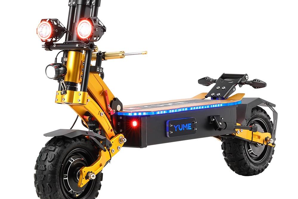 YUME X11+ Electric Scooter, 3000W*2 Motor 60V 30Ah Battery 11-inch Off-road Fat Tires 50mph Max Speed