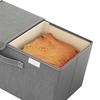 Nonwoven Double Lid Clothes Storage Box Large Clothes Organizer Toys Underwear Storage Organizer