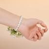 Wrist Corsage Artificial Rose Flower Boutonniere for Bride Groomsmen Bridesmaid Wedding Accessories for Special Occasion
