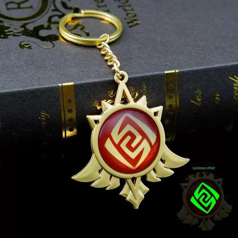 Luminous Genshin Impact Anime Keychain & Backpack Accessories - Creative Gifts for Girls & Best Friends