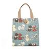 Cute Canvas Lunch Bag Large Capacity Waterproof Tote Bag Print Lunch Box Handbag for Women
