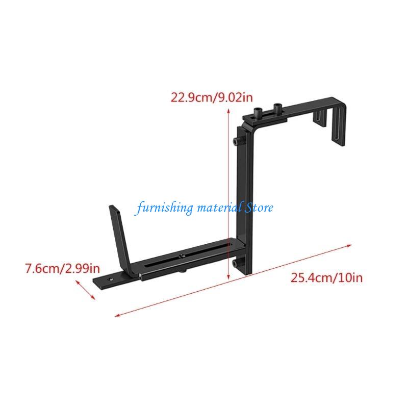 Y5GD Upgrades Window Sill Planter Support Set Expandable Metal Brackets Set Outdoor Window Planter Mounting Brackets 4/6pcs