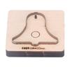 Leather Cutting Die Bell Pendant with Hole Pattern Alloy Wood Leather Punching Mold for Crafts DIY