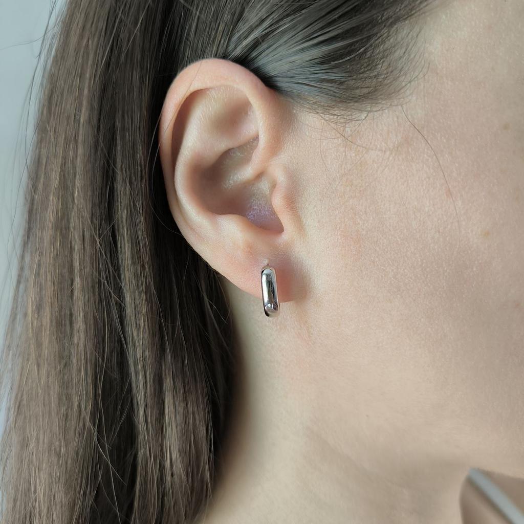 Silver Earrings Without Stones (2187370)
