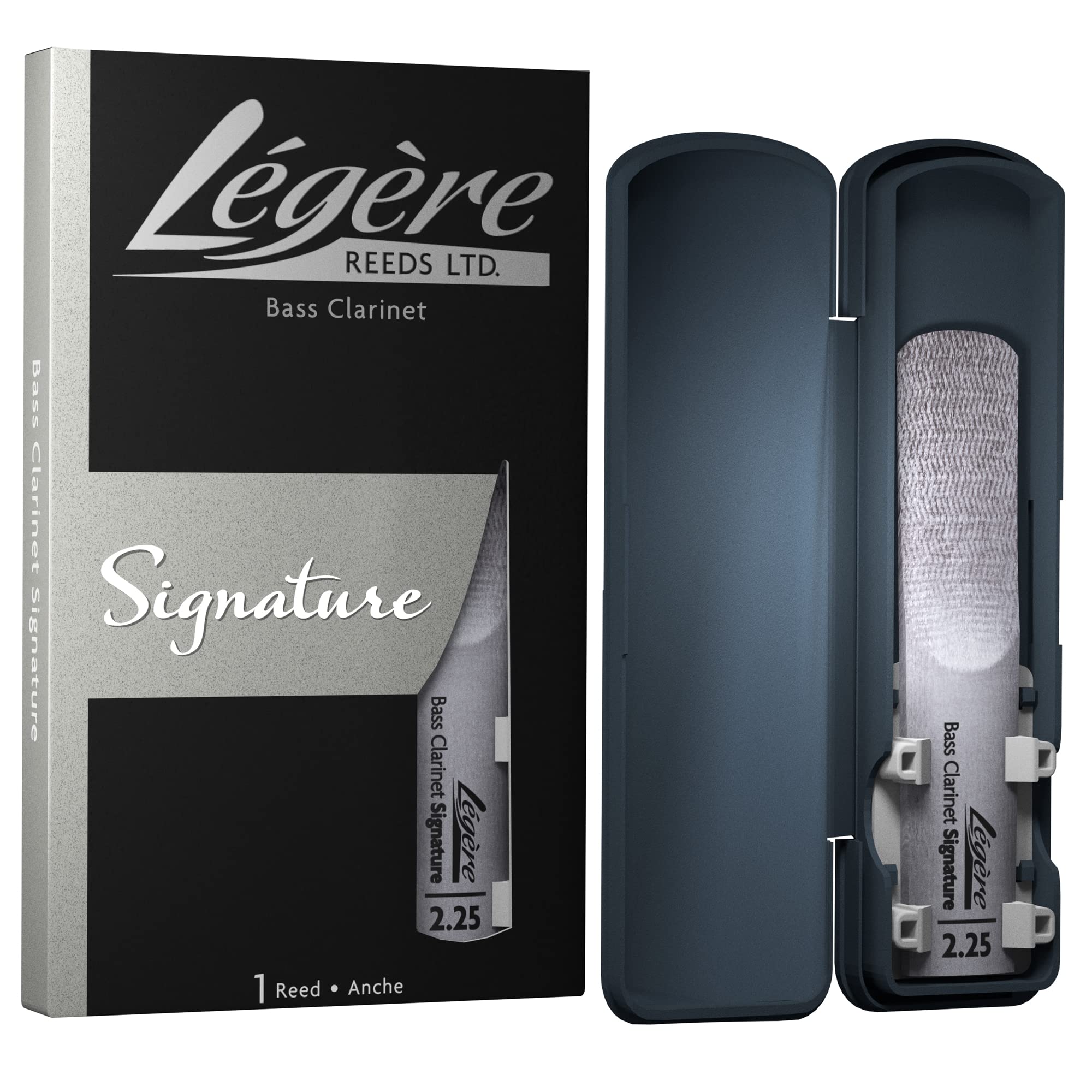 Legere Signature Series Bass Clarinet Reed BCS2.25 Strength 2-1/4 Synthetic Reed Natural Cane Feel Reliable Stable Performance