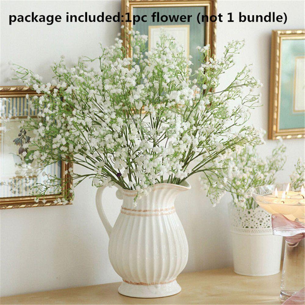 Plant Artificial Gypsophila Plastic Flowers Wedding Hotel Party Home Decorations