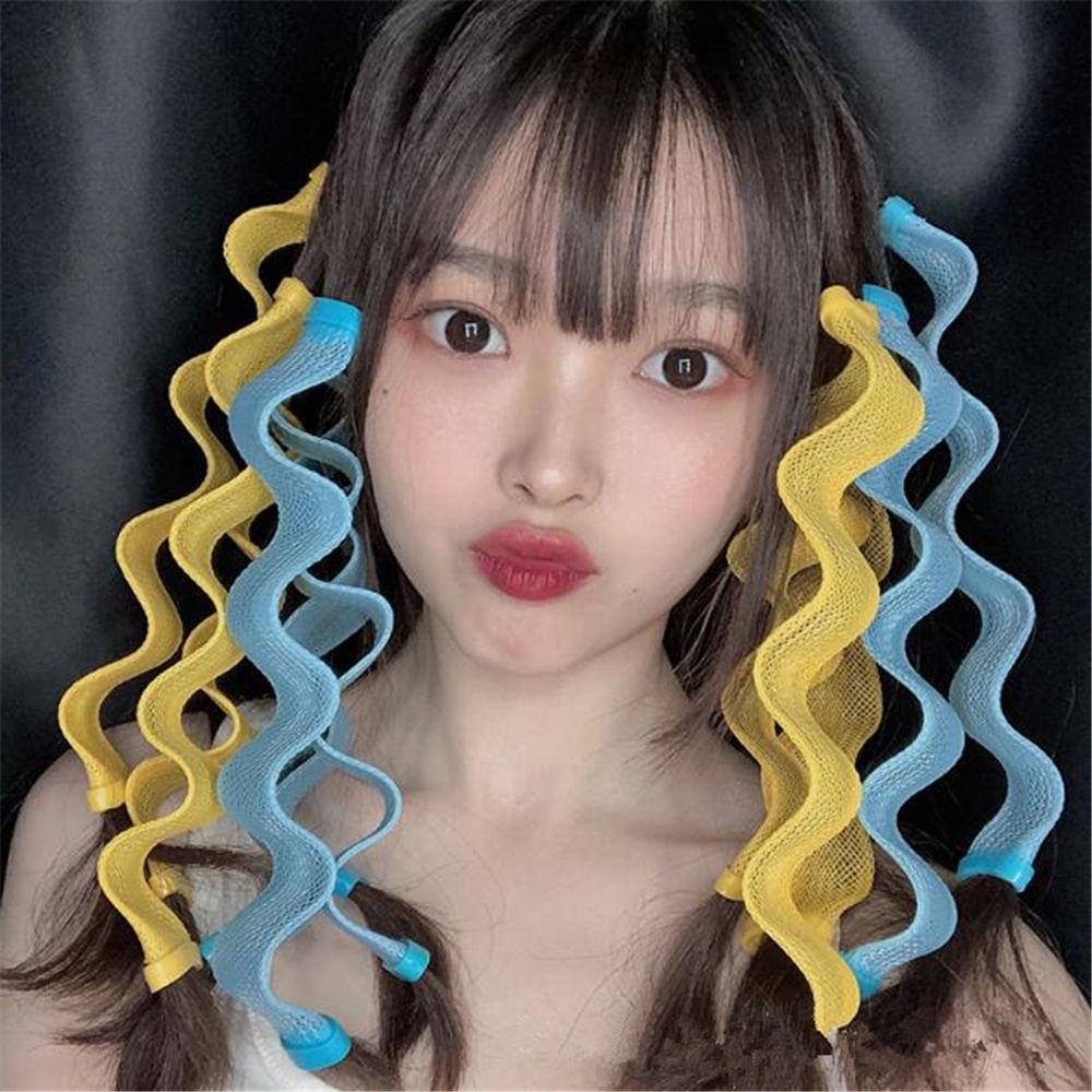 12pcs DIY Magic Hair Curler Heatless Hair Rollers Curlers Hairstyle Roller Sticks 30CM Wave Formers Curling Hair Styling Tools