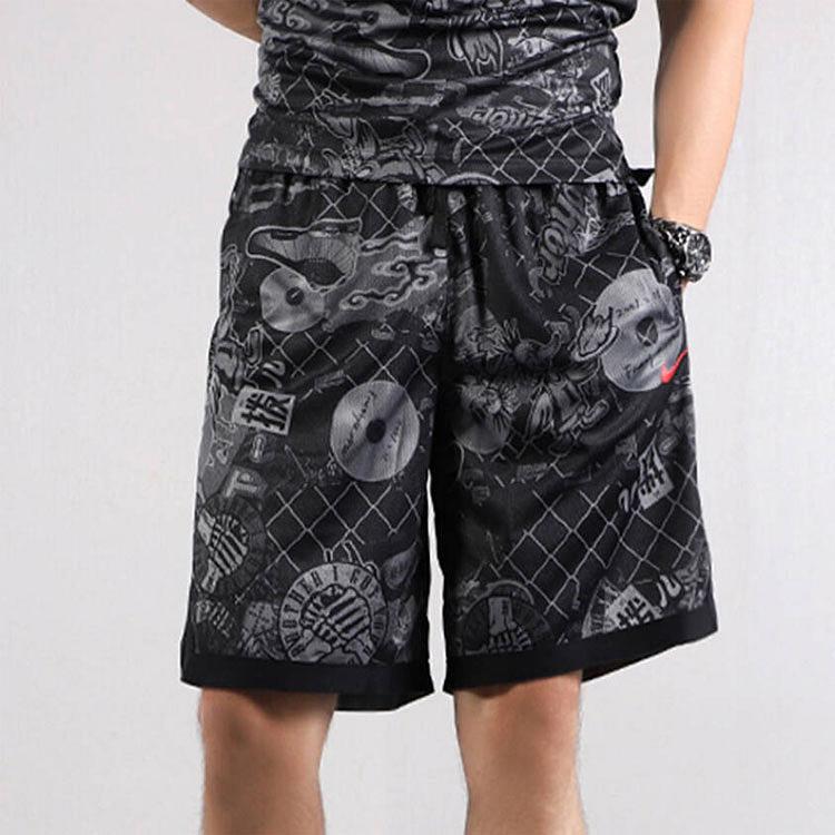 Nike Street Graffiti Basketball Shorts Men Bottoms Black CK1183-010