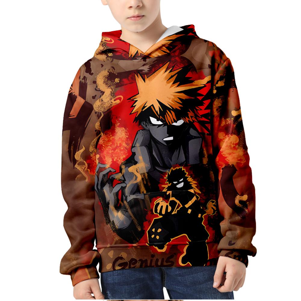 Mens Womens Hoodie My Hero Academia Hoodies Anime Streetwear Harajuku Casual Printed Hooded Pullover Sweatshirts