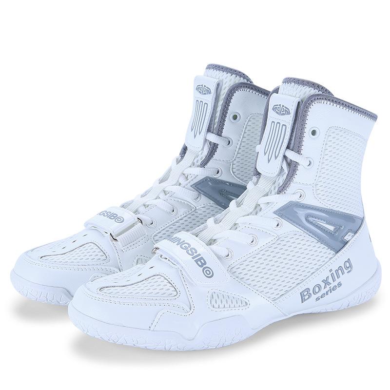 Professional wrestling shoes men's high-top adult sanda shoes competition training shoes fighting shoes women's indoor boxing training shoes