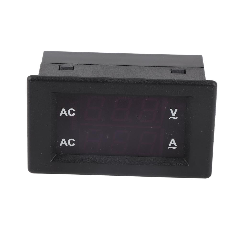 LED Digital Display AC 100.300V Voltmeter 0-100A   Meter(Red Red)