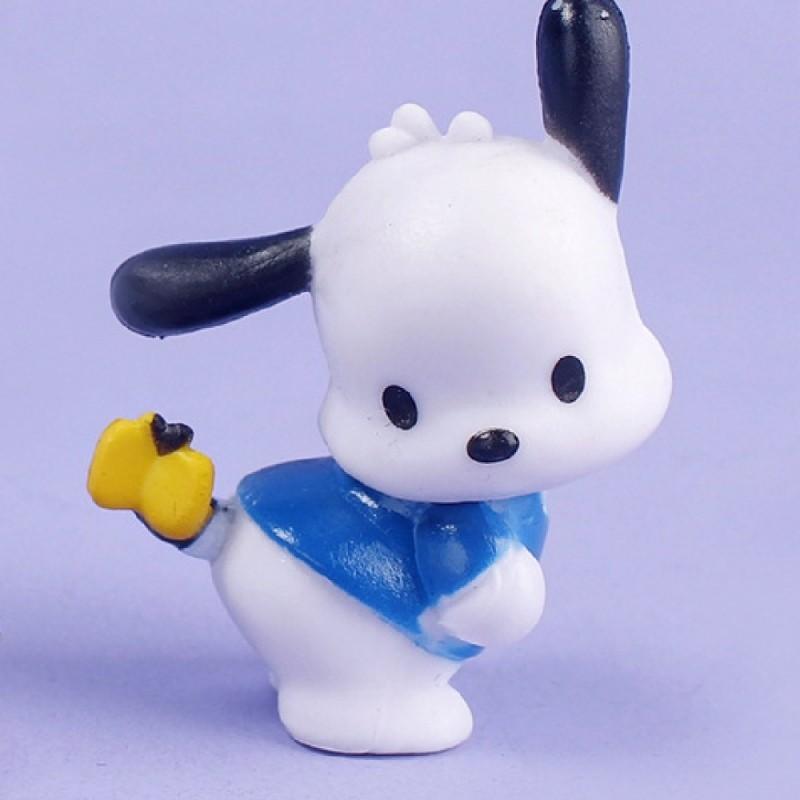 Playful Pacha Dog Pvc Figurine Set For Diy Phone Case Decoration