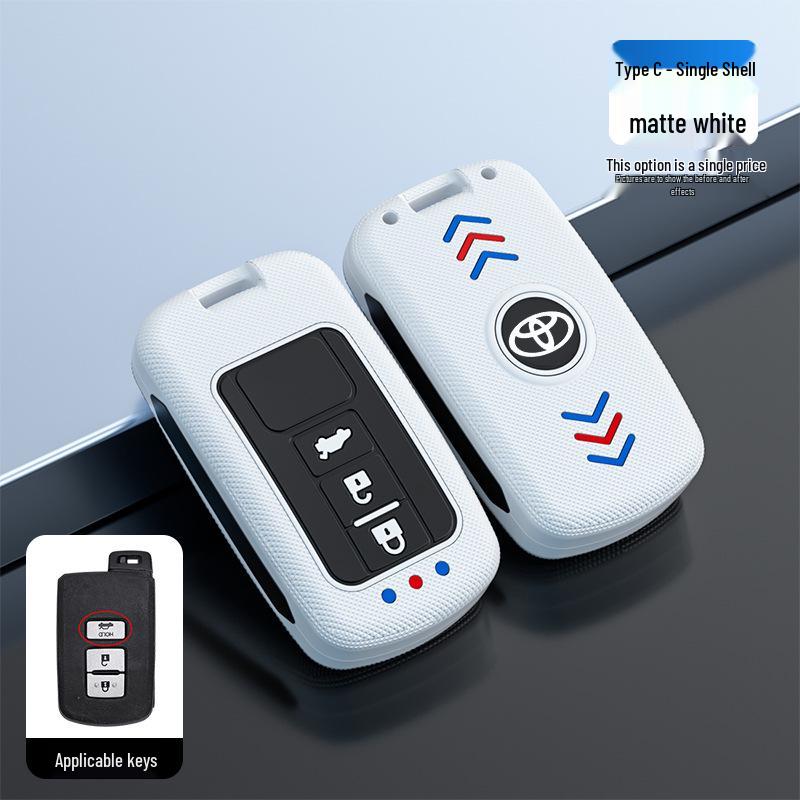 Toyota Camry Key Case for Junrui Land Cruiser - Frosted Remote Shell with Luminous Buckle